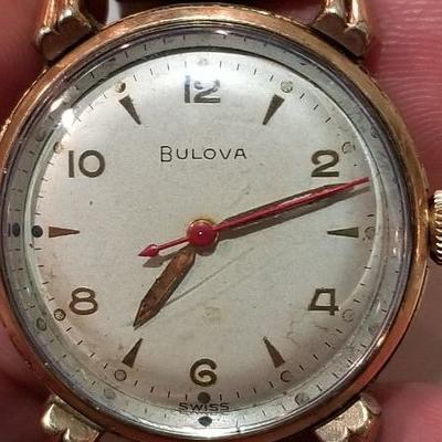 Vintage mens Bulova working watch