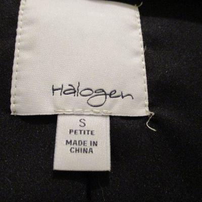 Halogen Pantsuit Paisley Black& White Jacket and Pants Size S
