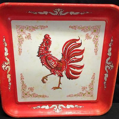 Rooster Tray Circa 1950
