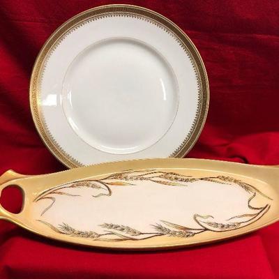 Lot 110 Plate and Limoges Tray 