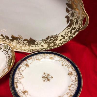 Lot 108  3 pieces of hand painted Nippon