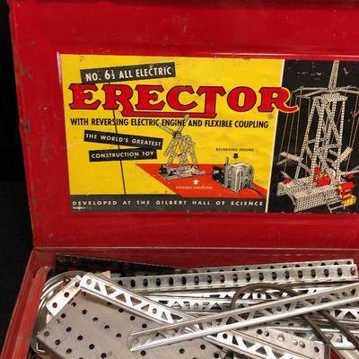 Erector Set VINTAGE in Original Box with Instruction 