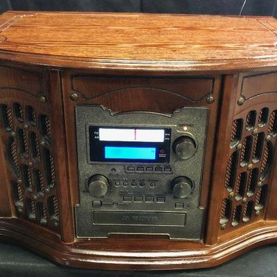 Wooden Music Center - Radio/Record player/ CD/Cassette