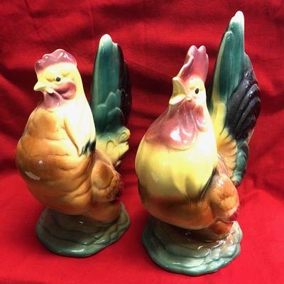 Lot 36 - Ceramic Hen and Rooster