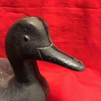 Antique Buffle Head 34 Pound Duck Solid Cast Iron LOT 103