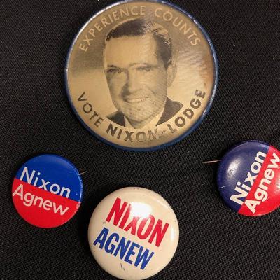 Lot l06 Nixon Collectible Campaign pins