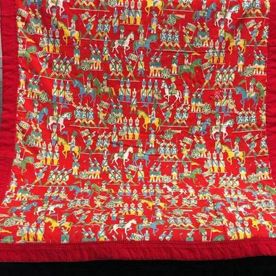 Vintage Toy Soldiers baby quilt 