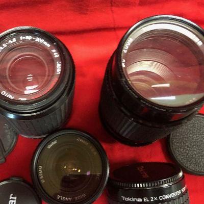 Lot 60 - 4 Vintage Camera Lenses