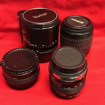Lot 59 - 4 Vintage Camera lenses 