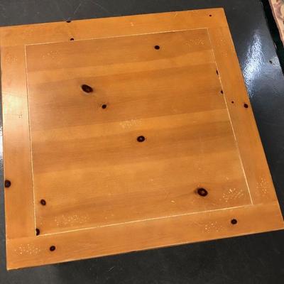 Pine Country Style Square Coffee Table 