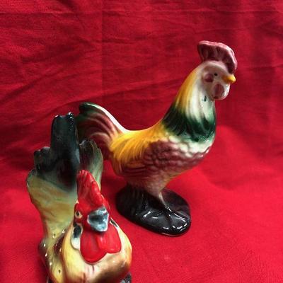 Lot 107 Ceramic Roosters 
