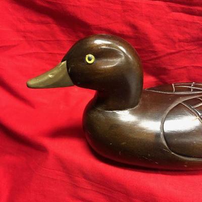 Lot 105 Davidson and Uphoff Wood carved duck