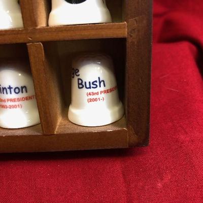 Lot 113 42 thimbles from Washington to Bush (the younger)