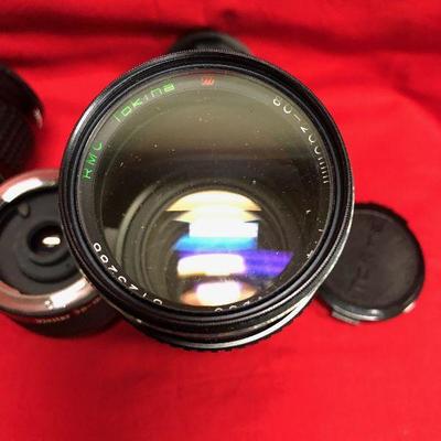 Lot 58 - 3 Vintage Camera lenses 
