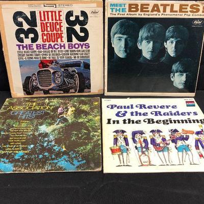Lot 5 Albums (4) Mixed Rock Beatles & Beach Boys