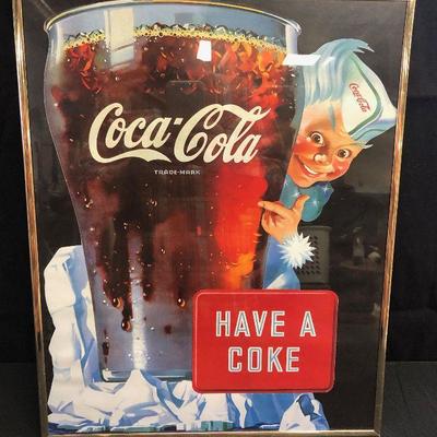 Reproduction of 1950's Coca-Cola Poster
