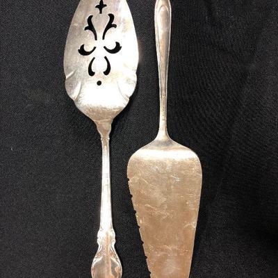 Vintage Silver-plate Pie Servers Lot 141