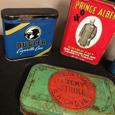 #201 Vintage Tabaco Tins Lucky Strike