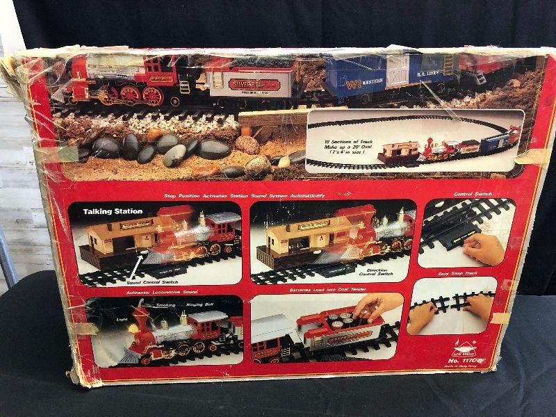 Talking "Silver Rail" Express Toy train