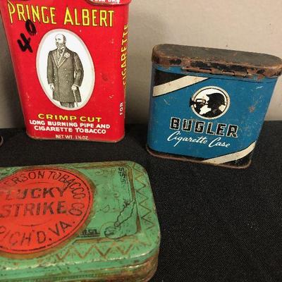 #201 Vintage Tabaco Tins Lucky Strike