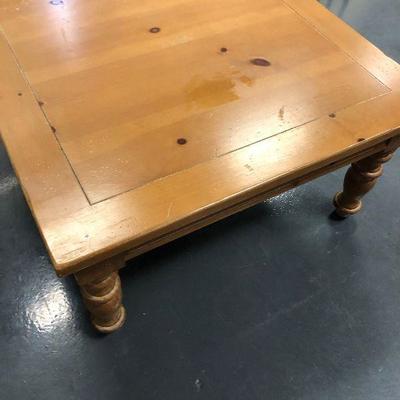 Pine Country Style Square Coffee Table 