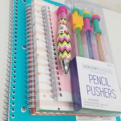 4 Notebooks, 3 Pencils, 1 pen - New