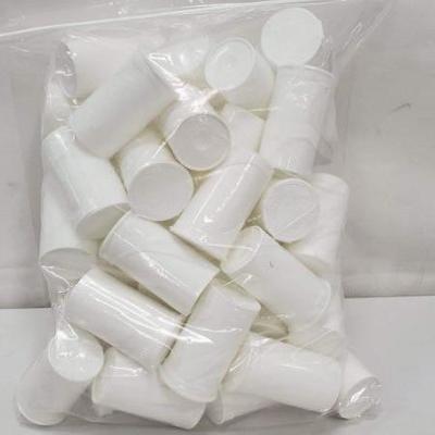 50 ct 3.5 Gram Bottles/Pill Bottles, White, Qty 50 - New