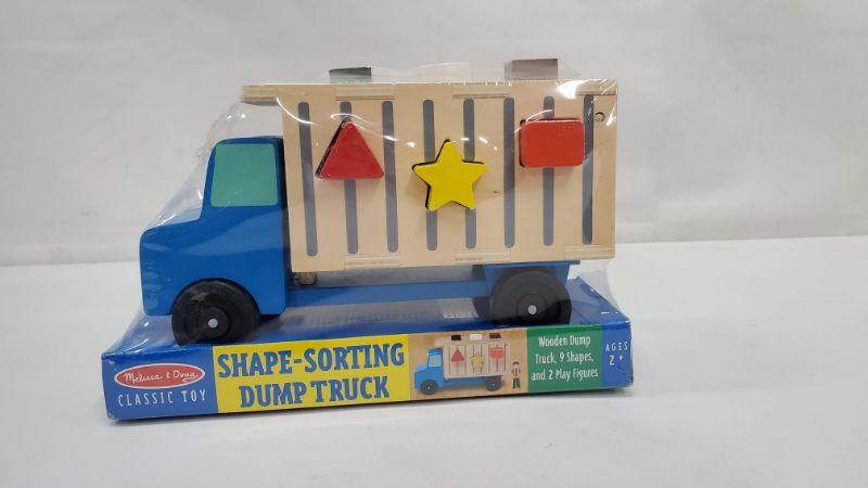 melissa and doug shape sorting dump truck