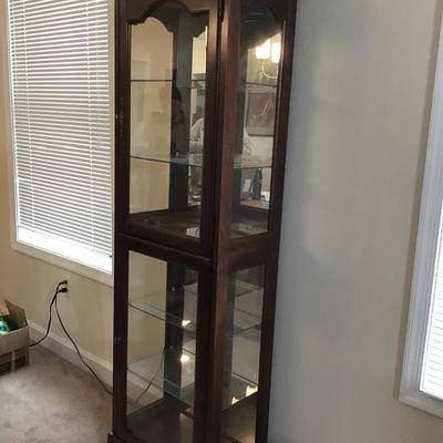 Solid Wood Curio/China Cabinet-Pick Up Only