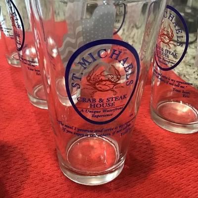 Glassware 9-6” St.Michaels Crab and Steakhouse Glasses