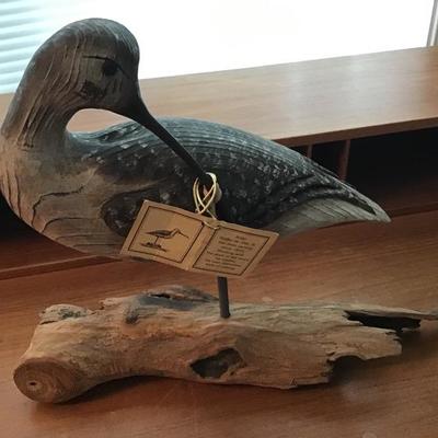 Hand Carved Painted Bird