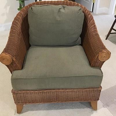Ethan Allen Basket Chair with Cushion-Pick Up only