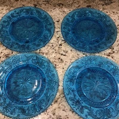 Beautiful  Vintage 4 Glass Plates