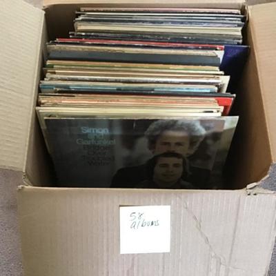 Lot of 58 Record Albums