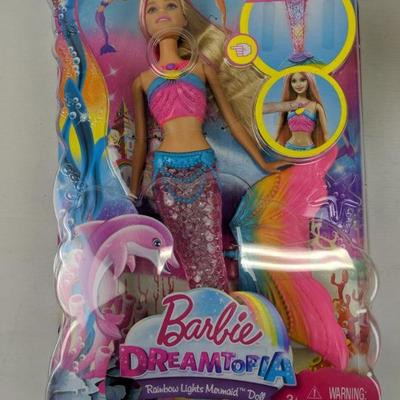 Barbie Dreamtopia Rainbow Lights Mermaid Doll -  New