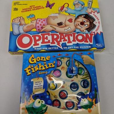 2 Games - Operation and Gone Fishin' - New