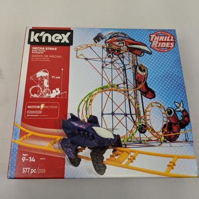 K'nex Mech Strike Roller Coaster Model - Open/New