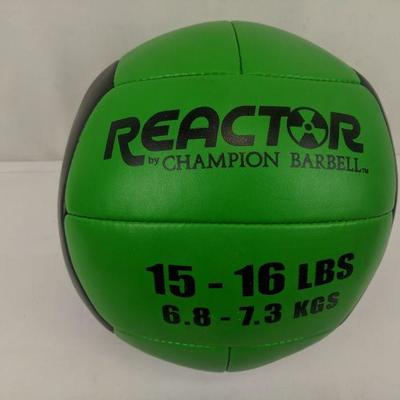 Reactor 15-16 Lbs. Medicine Ball - New
