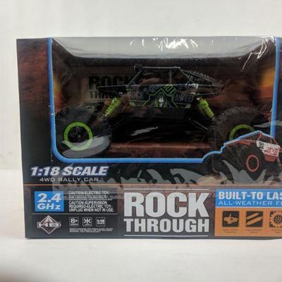 Rock Through 1:18 Scale 4WD Rally Car - New