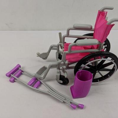 Doll Wheelchair Set for Doll - New, Without Box