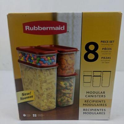 Rubbermaid Modular Canisters 8 pc - New