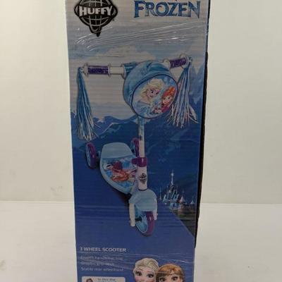 Huffy Disney Frozen 3 Wheel Scooter - New, Damaged Box