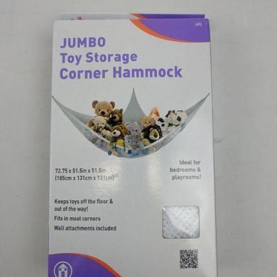 Jumbo Toy Storage Corner Hammock - New