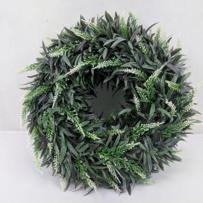 2 Plastic Wreaths - New