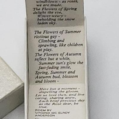 Vintage rose pin in box