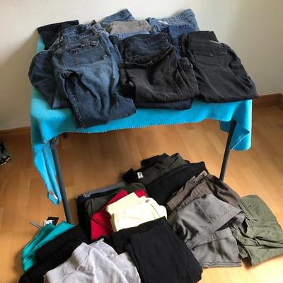 201:  Several Jeans and Dress Pants 