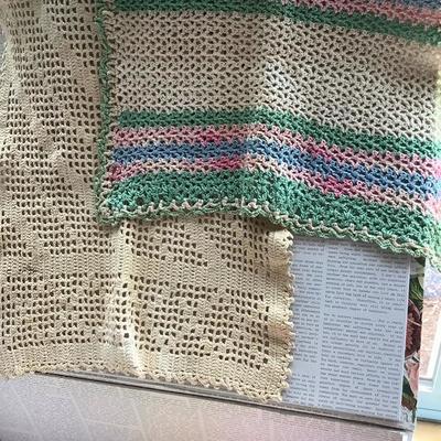 109: Vintage and New Crochet and Embroidered 