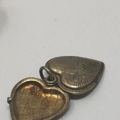 079:  Sterling Heart Locket, Avon, Gem Stone Bracelet and Others