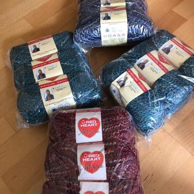 089:  Three Drawer Bins Full of Knitting Yarn