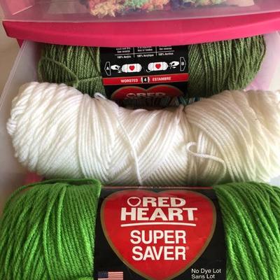 089:  Three Drawer Bins Full of Knitting Yarn